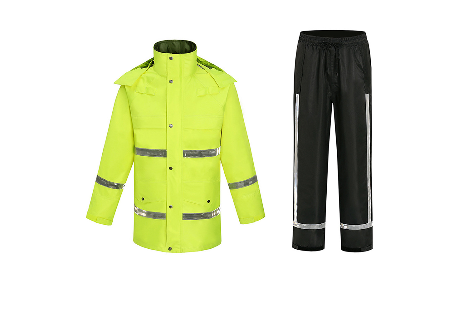 Reflective Raincoat Highlighted Safety Model ZX-999