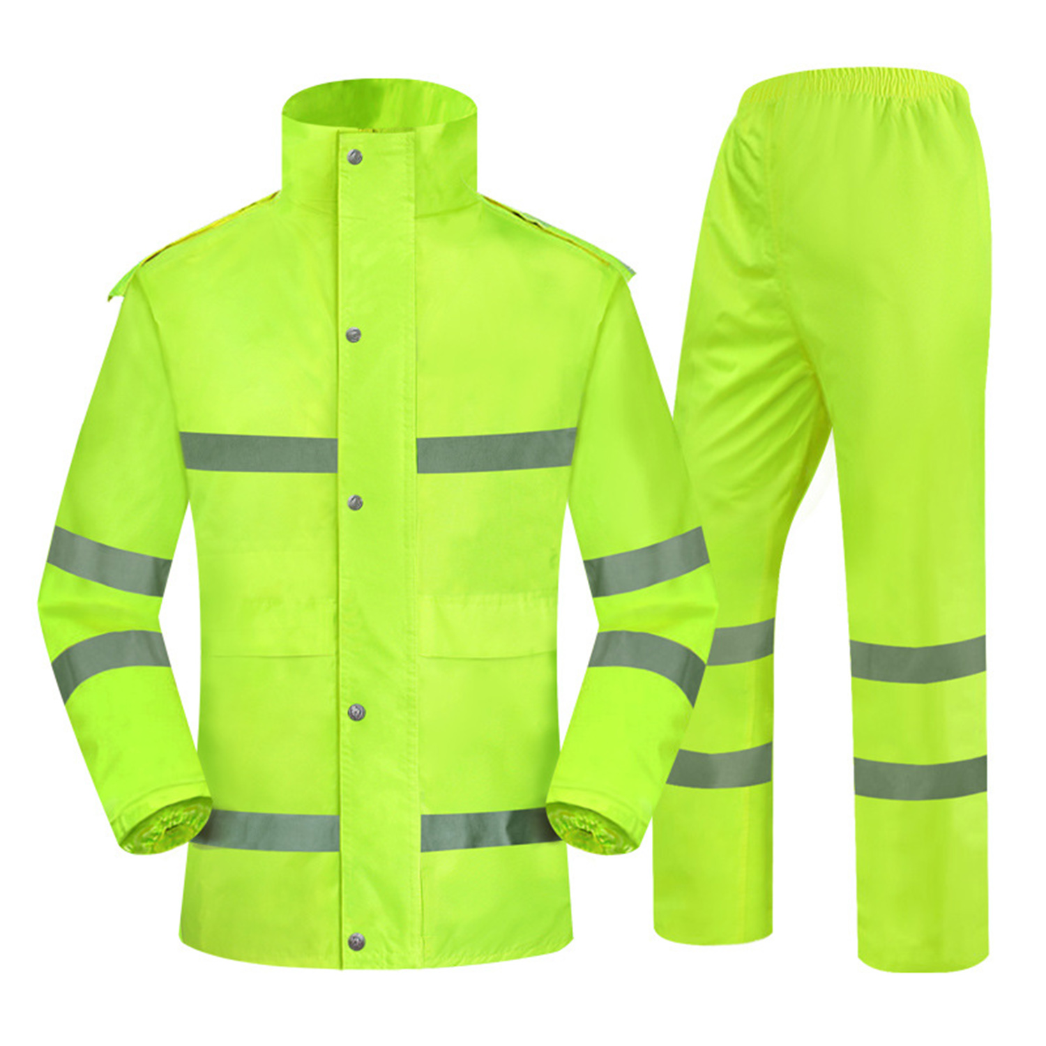 Reflective Raincoat Highlighted Safety Model ZX-506