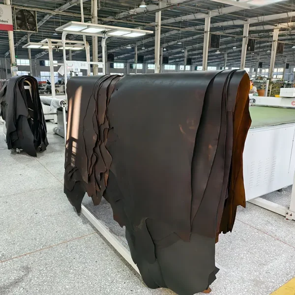 Leather to be processed