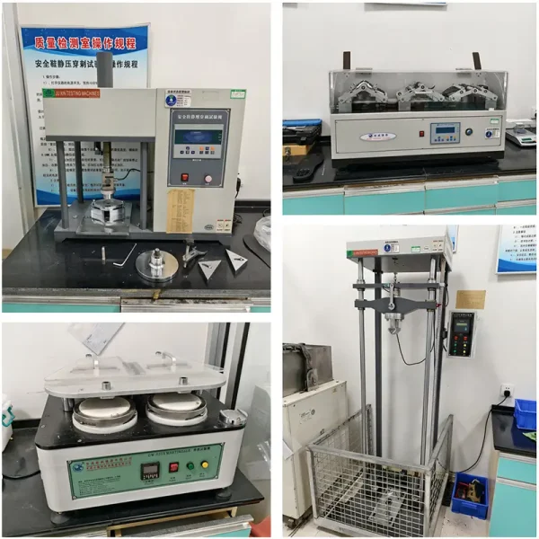 Safety shoe testing instrument